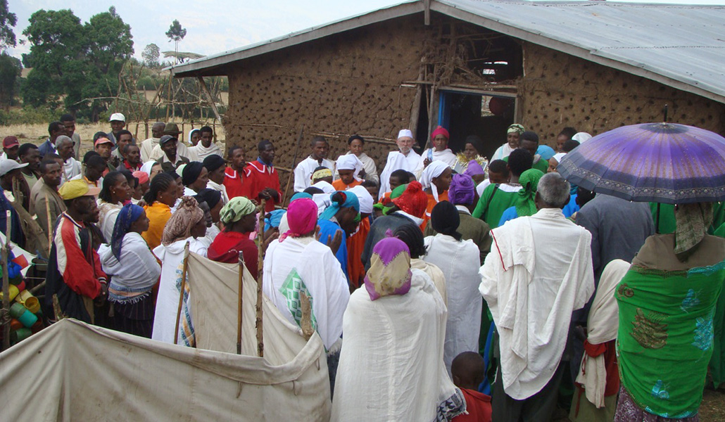 Eucaristía en una comunidad de Etiopía