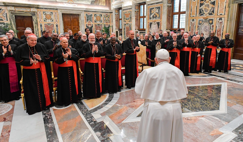 El Papa Francisco con los miembros del Dicasterio para la Doctrina de la Fe el 26 de enero de 2024