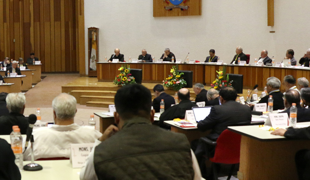 Los obispos de México durante una Asamblea Plenaria