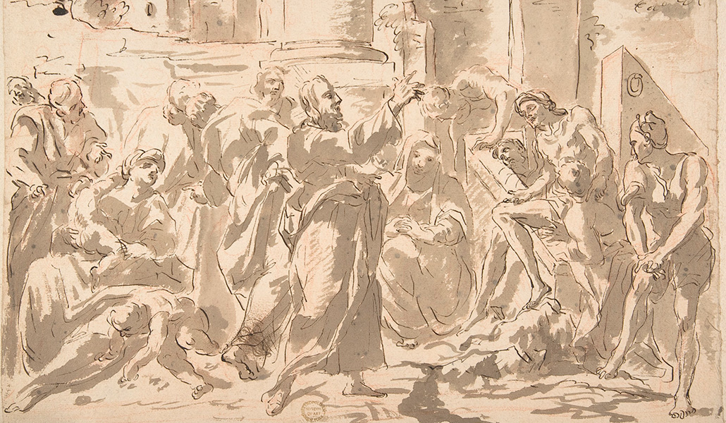 'Cristo predicando'. Anónimo italiano del siglo XVII. The Metropolitan Museum of Art, N.York (EE. UU.).