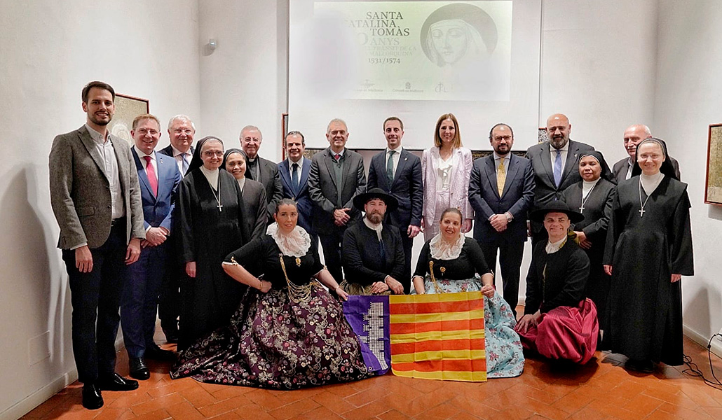 Representantes de la delegación mallorquina en Roma