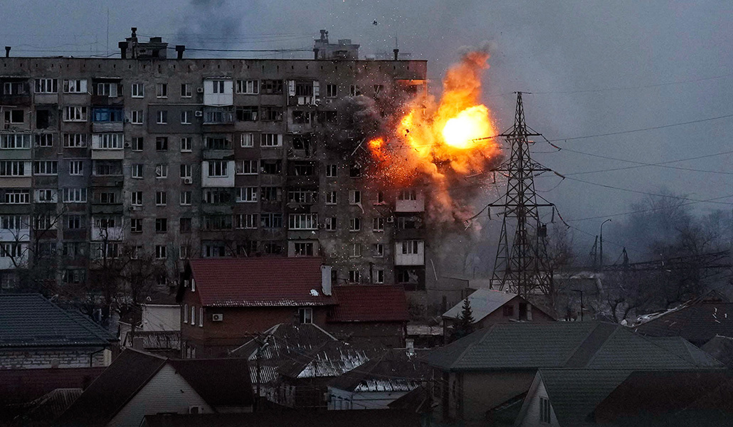 Explosión en un edificio de apartamentos el 11 de marzo de 2022