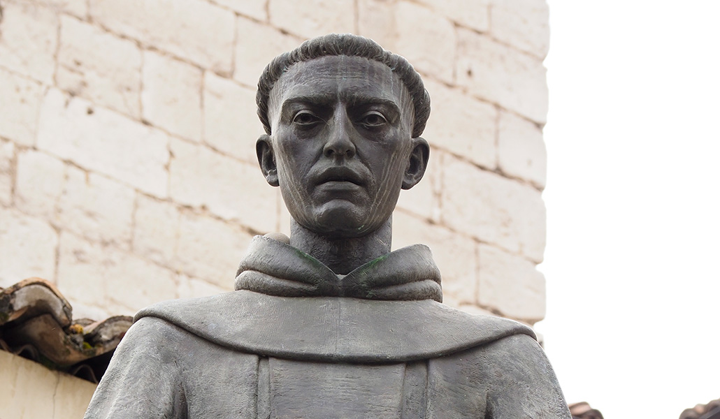 San Pedro Regalado. Escultura de Miguel García Delgado. Valladolid