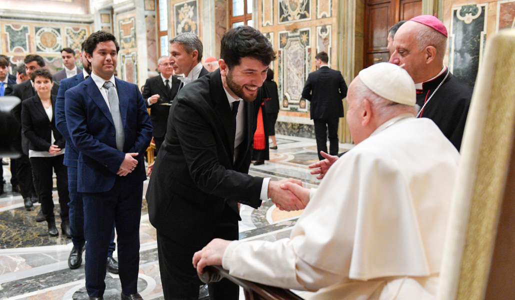 El Papa con los miembros del Dicasterio para la Evangelización