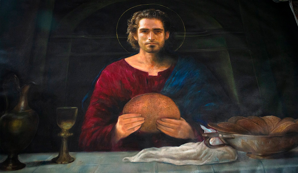 'Cristo pan de vida'. Obra del padre Peter W. Gray