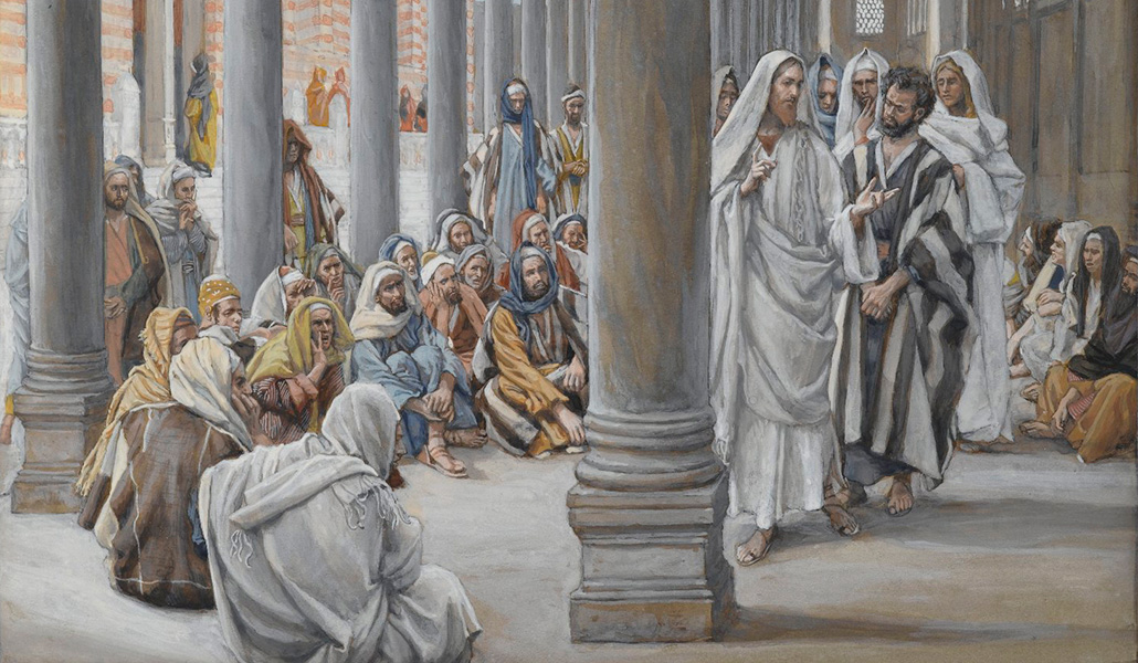 'Jesús camina por el pórtico de Salomón'. James Tissot. Museo de Brooklyn, Nueva York.