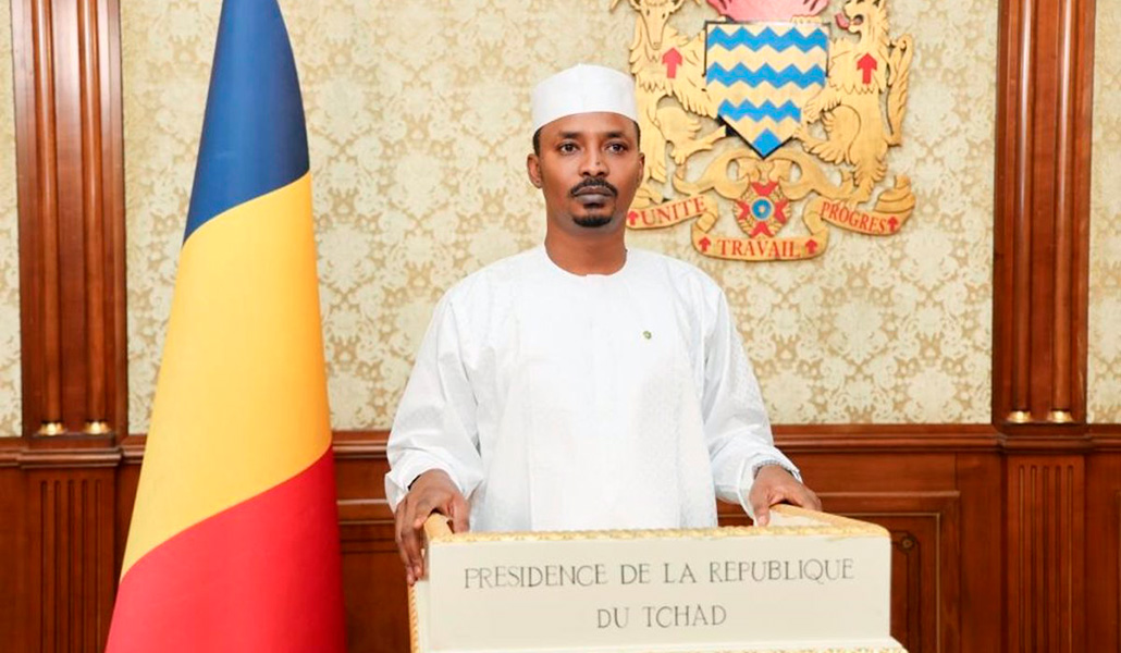 El jefe de la junta militar y presidente de transición de Chad, Mahamat Idriss Déby