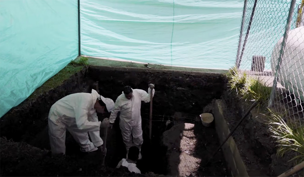Fotograma de un documental sobre la labor de la UBPD en Colombia