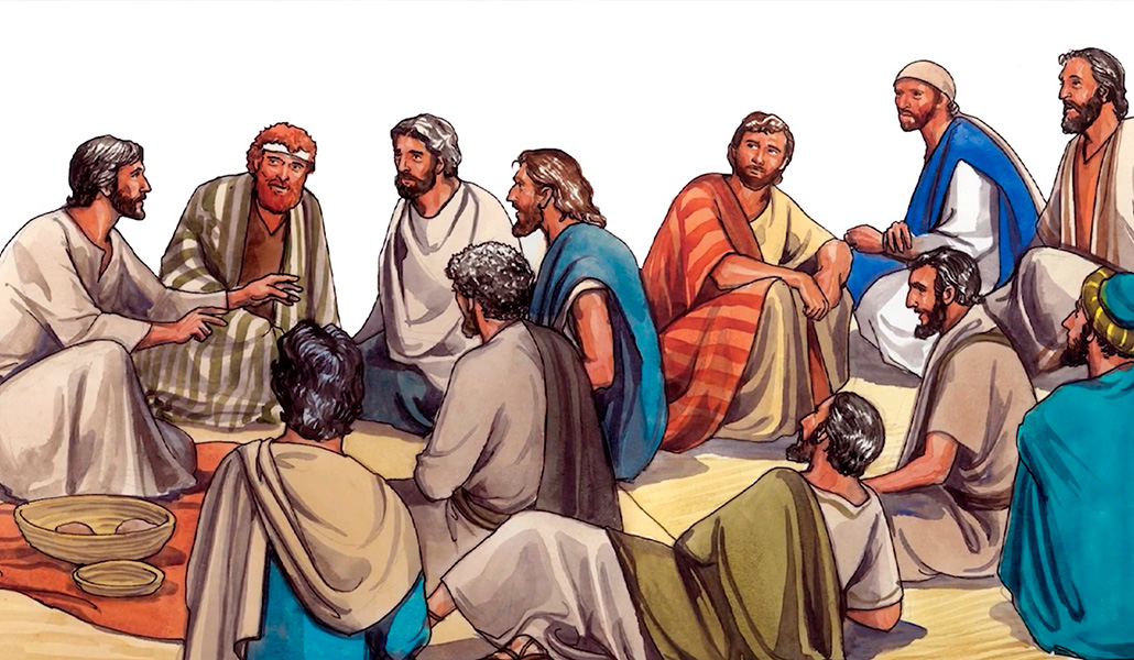 'Jesús predicando a sus apóstoles'. Paula Nash Giltner