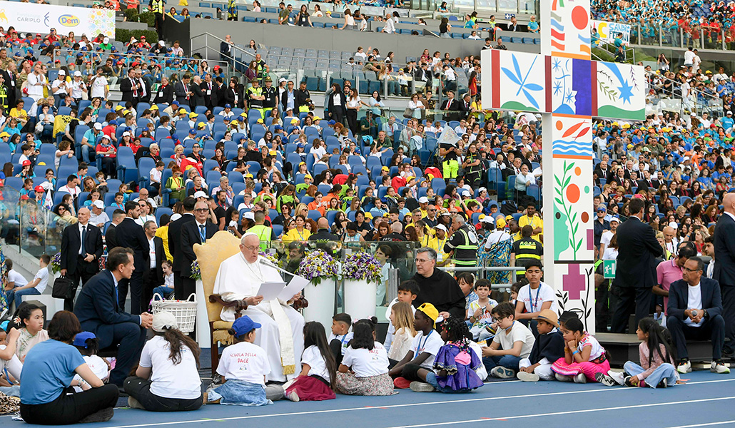 Francisco durante el encuentro del sábado en el Estadio Olímpico de Roma
