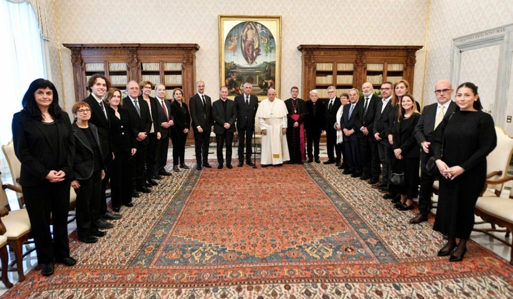 El Papa con los miembros de la Fundación Blanquerna