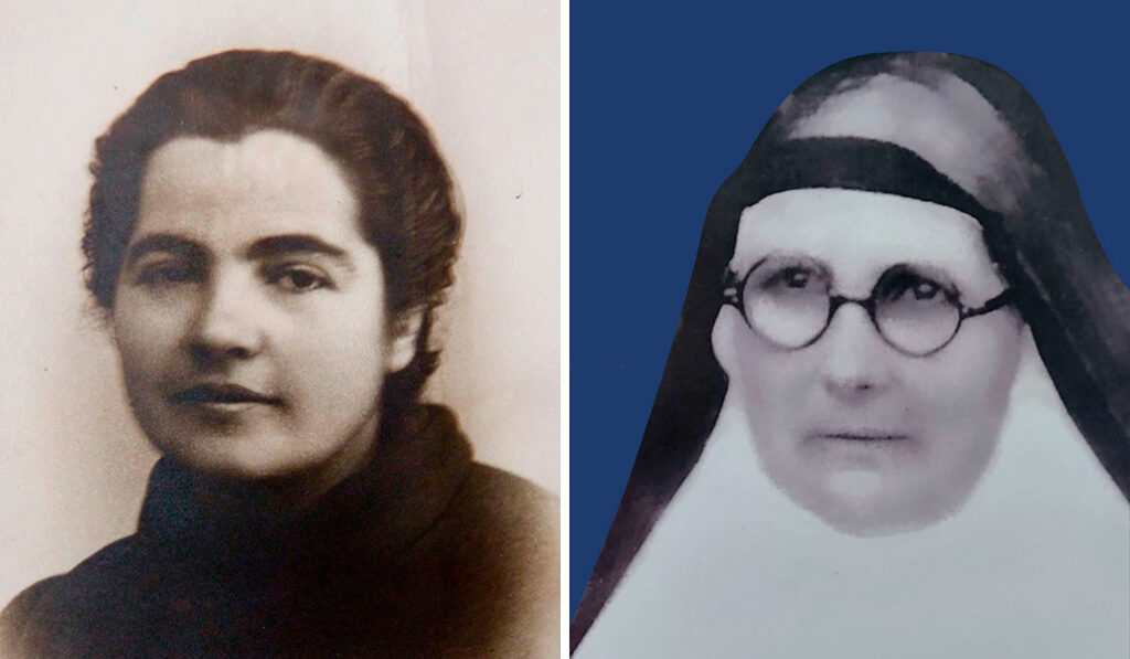 Ascensión Sánchez. Foto: Conferencia Episcopal de Institutos Seculares. A la derecha: Vicenta Guilarte. Foto: Hijas de Jesús.