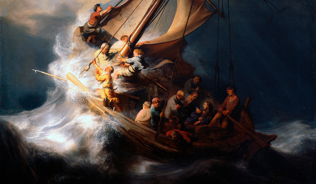 'Cristo en la tormenta del Lago de Galilea'. Rembrandt. Museo Isabella Stewart Gardner de Boston, Massachusetts, Estados Unidos