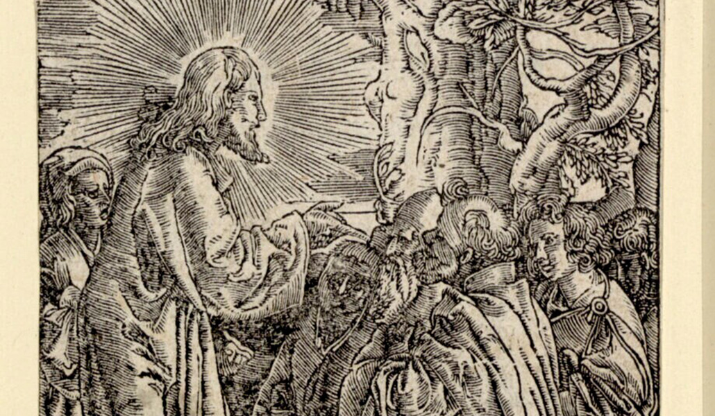 'Cristo enseña a los discípulos' por Hans Holbein el Joven. Albertina, Austria