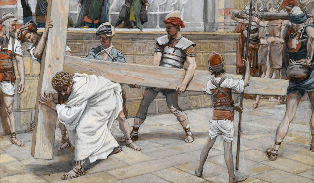 'Jesús carga con la cruz'. James Tissot. Museo de Brookly, Nueva York