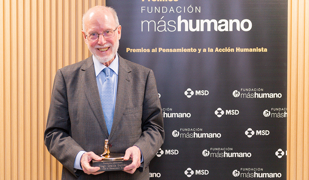 Gracia recibió el Premio de la Fundación máshumano al Pensamiento recientemente en Madrid