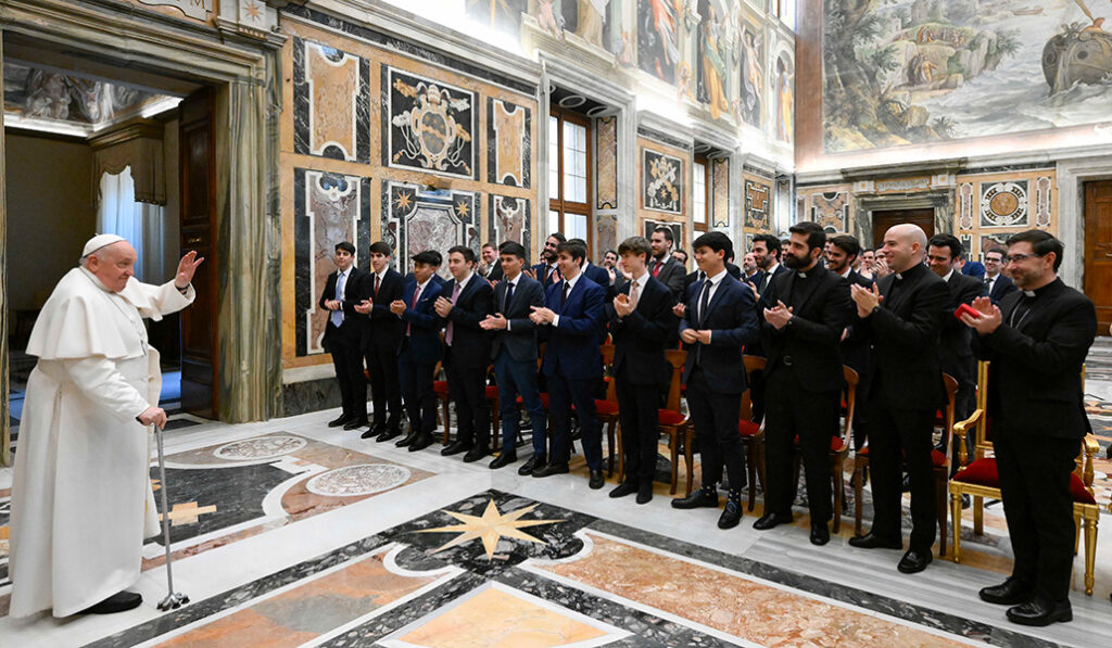 Encuentro del Papa con los seminaristas de Madrid el 3 de febrero