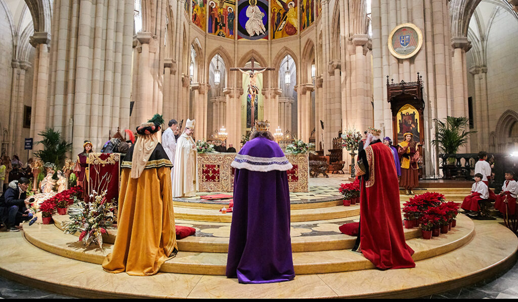 Los Reyes Magos en la catedral el 3 de enero