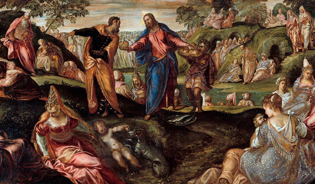 'Multiplicación de los panes y los peces' de Jacopo Tintoretto. The Metropolitan Museum of Art, New York