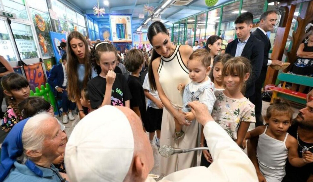 El Papa en el Luna Park de Ostia Lido