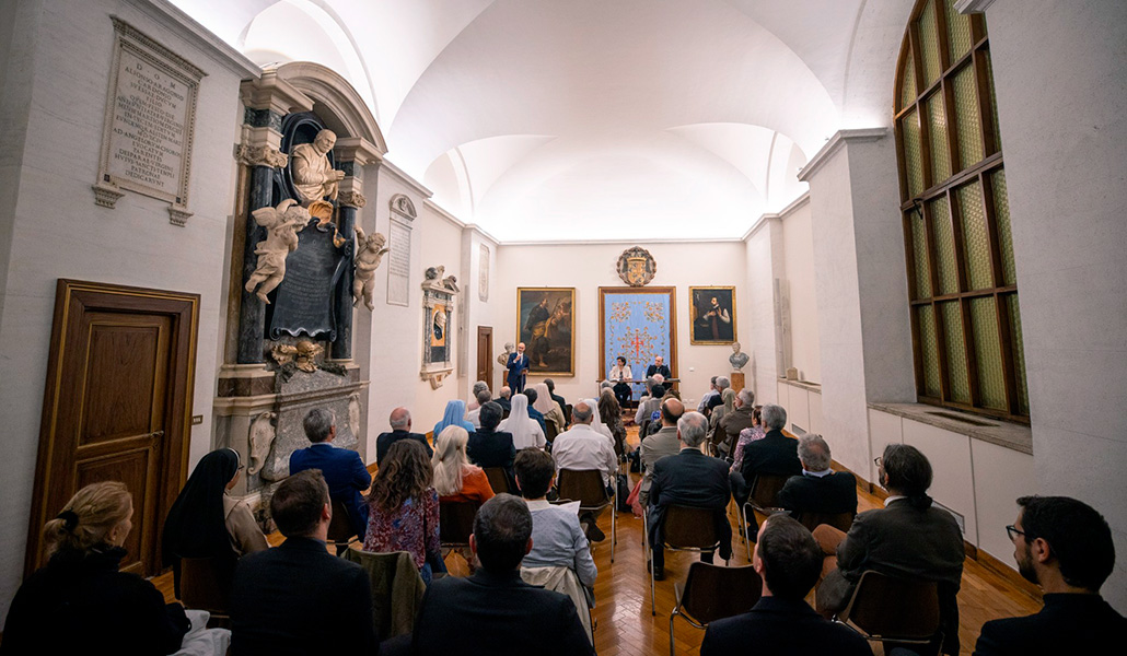 Presentación de la cátedra este martes en la sede de la Iglesia Nacional Española, en Roma