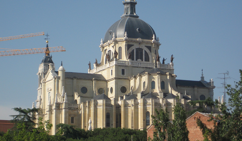 Vista de la catedral de la Almudena