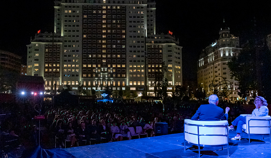 El Festival de las Ideas en la Plaza de España de Madrid