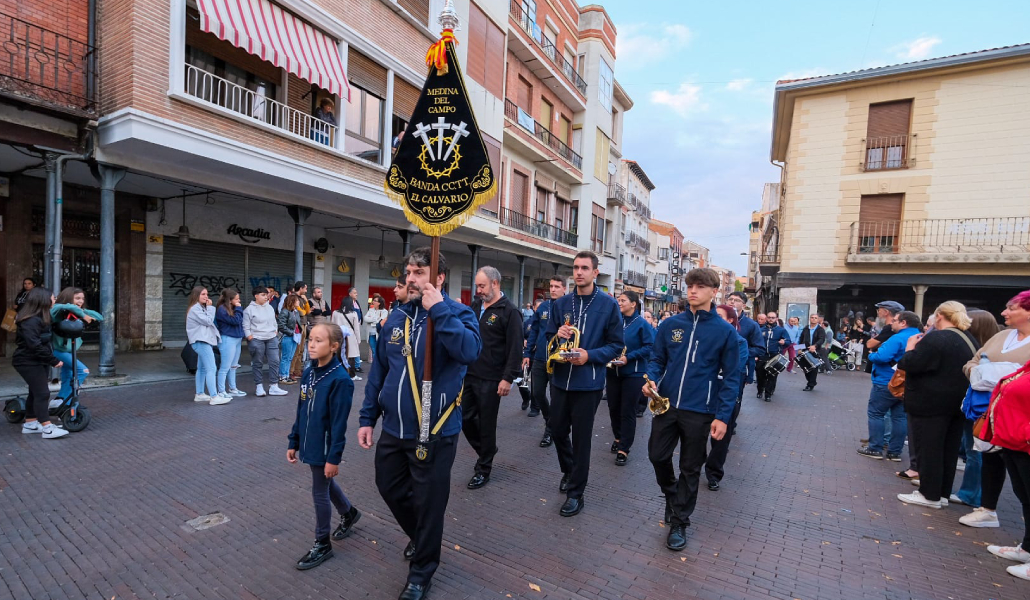 Durante el encuentro. han procesionado distintas cofradías por las calles de Medina del Campo