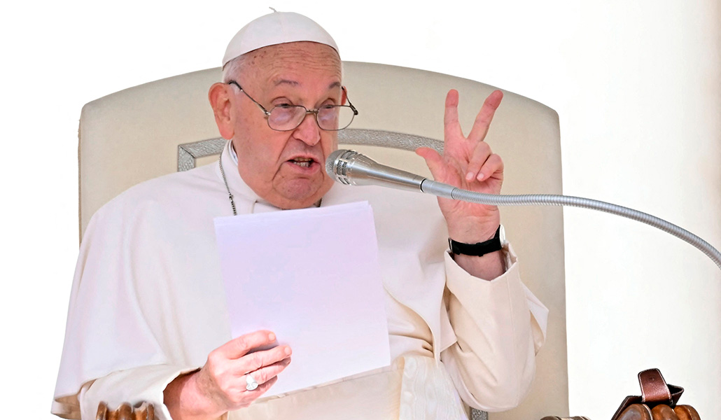 El Papa Francisco durante la audiencia general