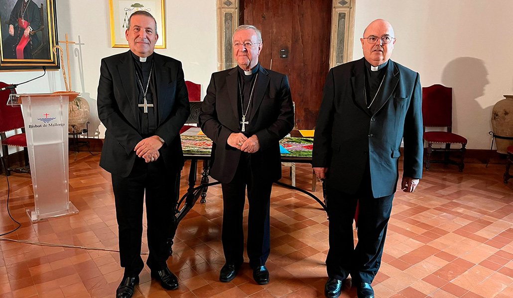 Los obispos de las islas Baleares en la presentación del documento