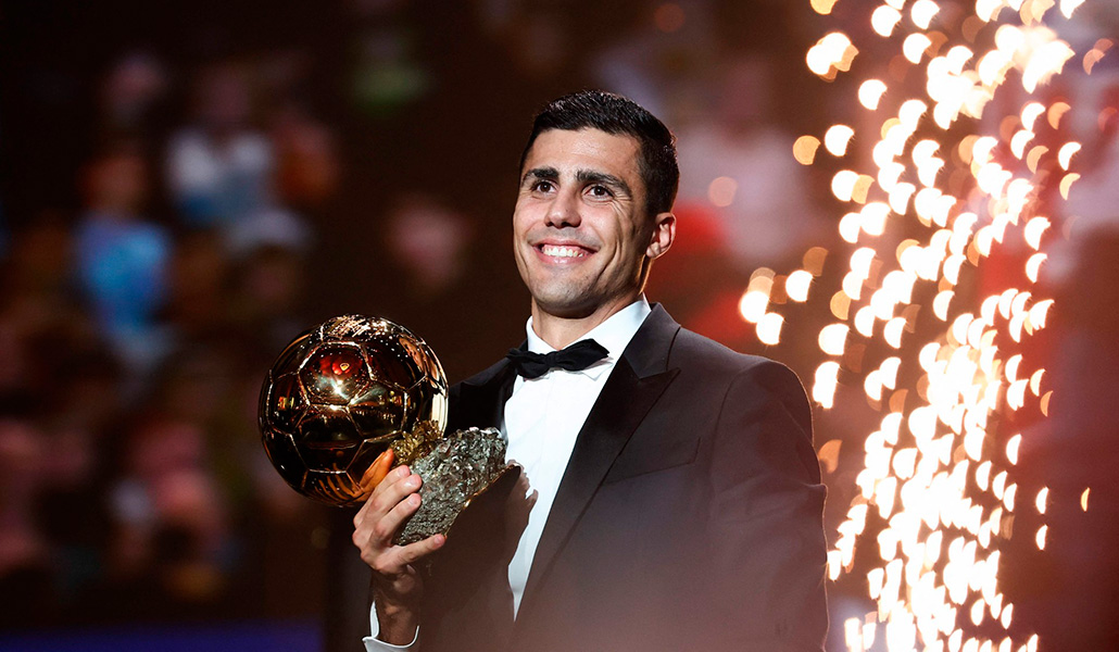 Rodri con el Balón de Oro