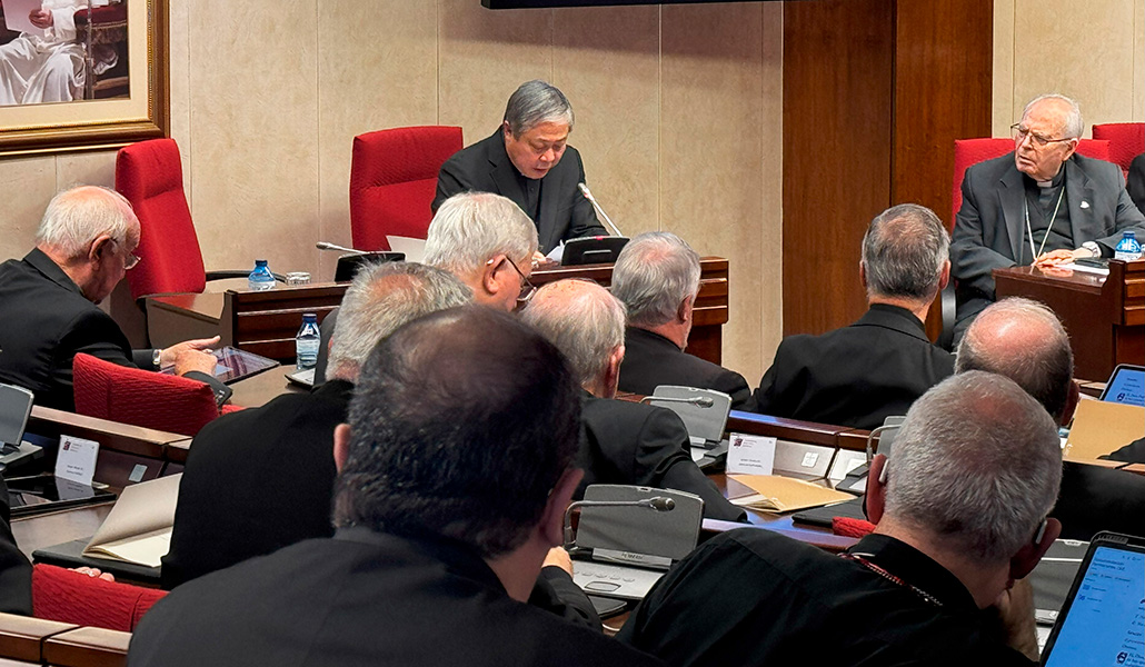 El nuncio durante su discurso