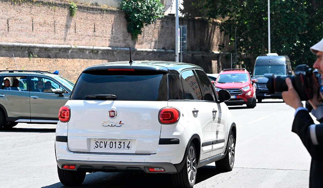 El coche del Papa Francisco