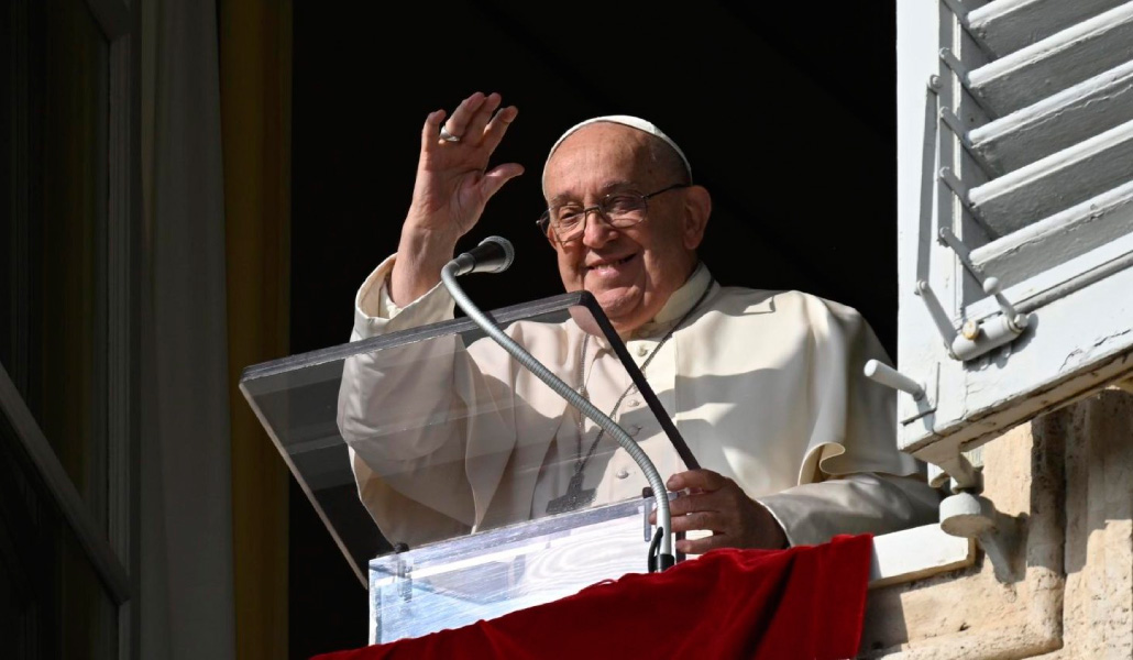 El Papa Francisco durante el ángelus de este domingo