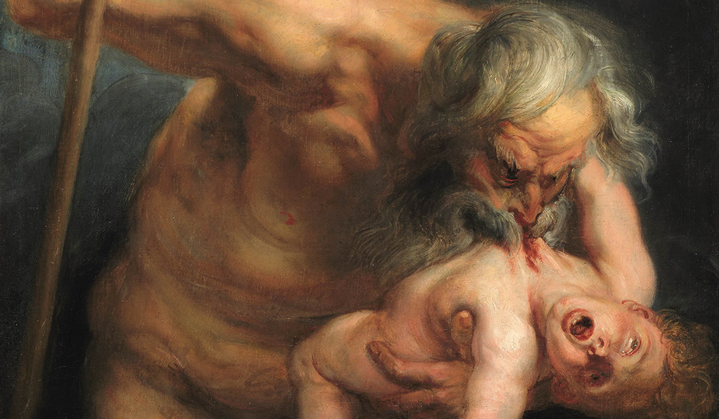 Detalle de 'Saturno devorando a un hijo'. Pedro Pablo Rubens. Óleo sobre lienzo. 1636-39. Madrid, Museo Nacional del Prado.