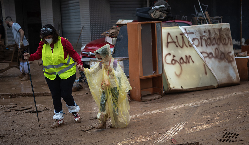 Pintadas hacia los políticos en el contexto de la DANA