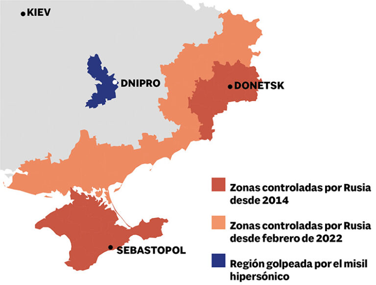 Mapa de Ucrania