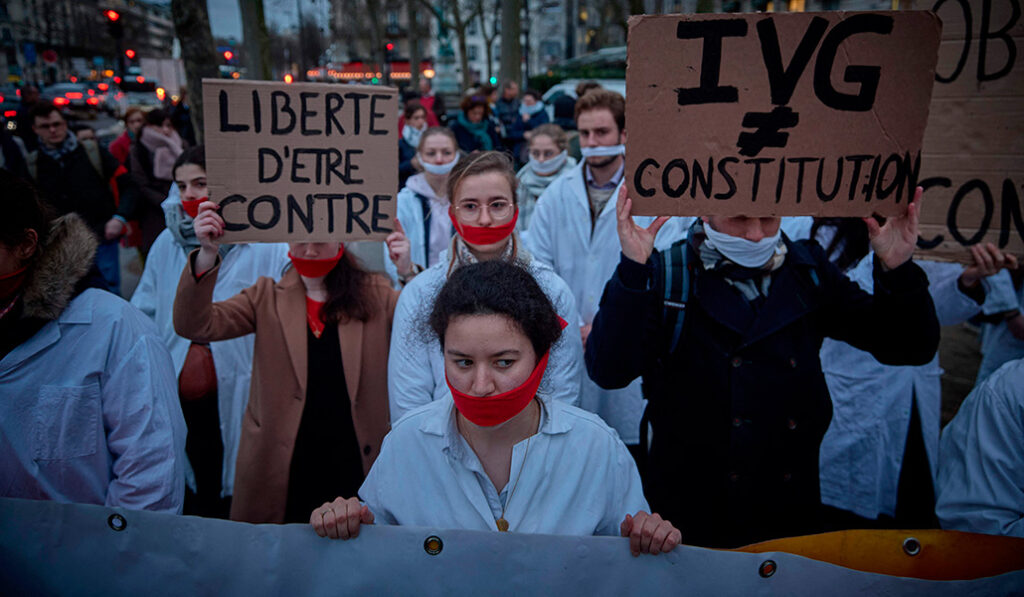 Protesta provida en París