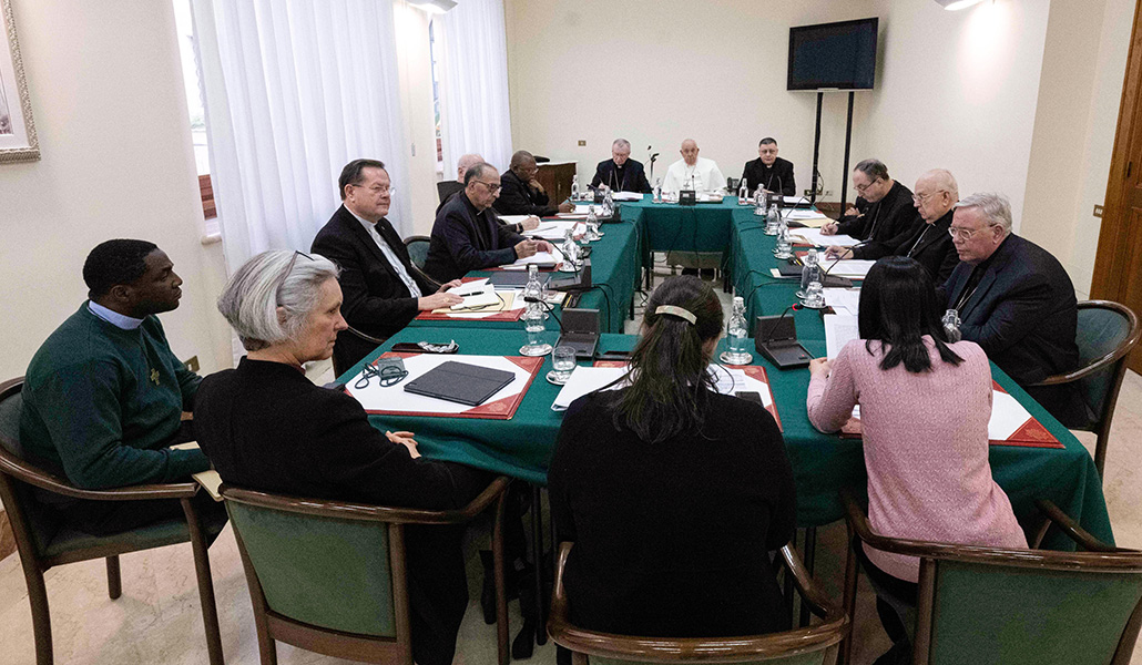 El Papa Francisco en la reunión del Consejo de Cardenales el 5 de febrero de 2024