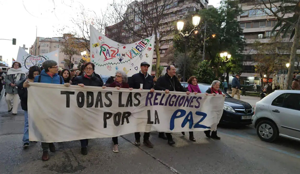 Marcha por la Paz del año pasado por las calles de Cáceres