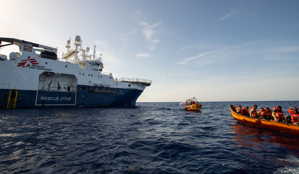 Operación de rescate del Geo Barents en septiembre de 2023.