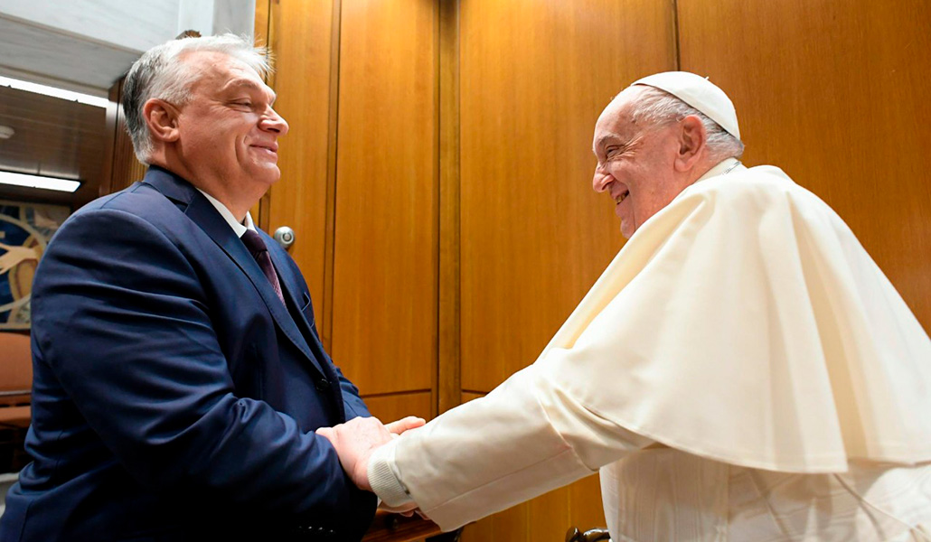 Orbán con el Papa Francisco