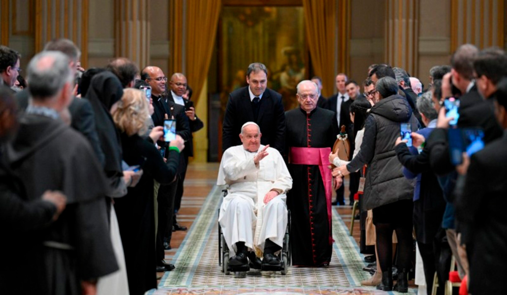 El Papa durante la audiencia a los participantes del Congreso Internacional sobre el Futuro de la Teología Herencia e Imaginación