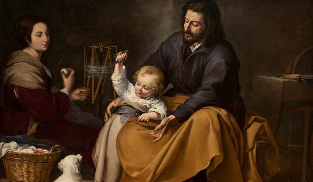 'Sagrada Familia del pajarito'. Bartolomé E. Murillo