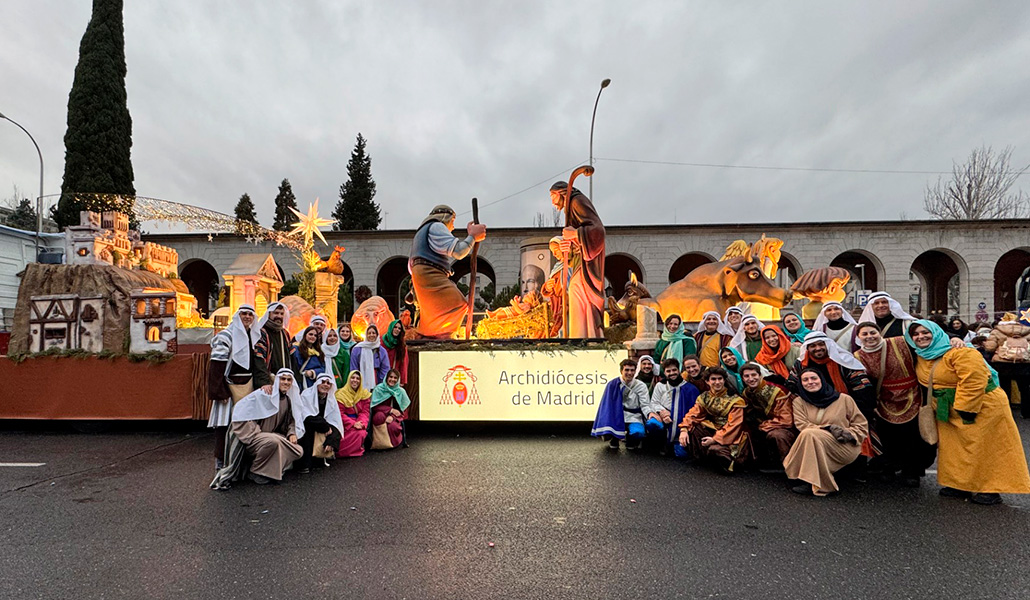 La carroza del Arzobispado de Madrid para la cabalgata de Reyes