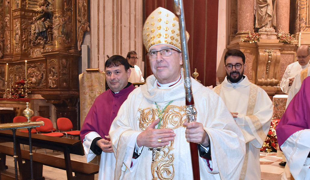 El prelado durante la apertura del Jubileo de 2025 en Zamora