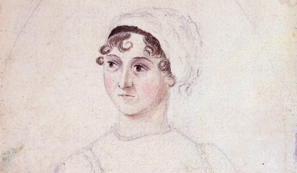 Retrato de Jane Austen en acuarela y lápiz, Cassandra Austen