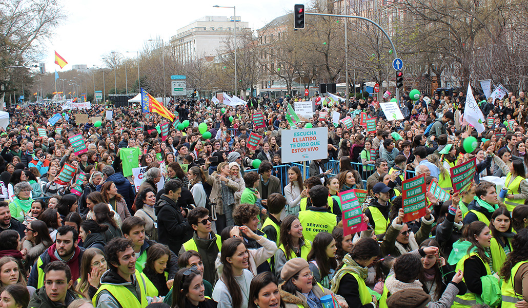 Un momento de la Marcha por la Vida del año pasado