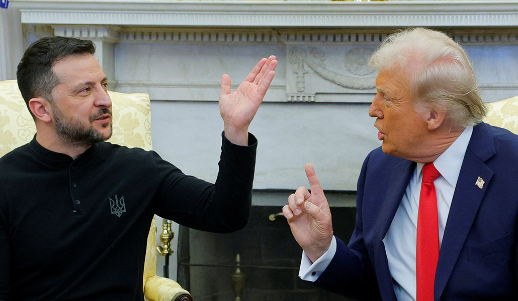 Zelensky y Trump en plena discusión el pasado 28 de febrero