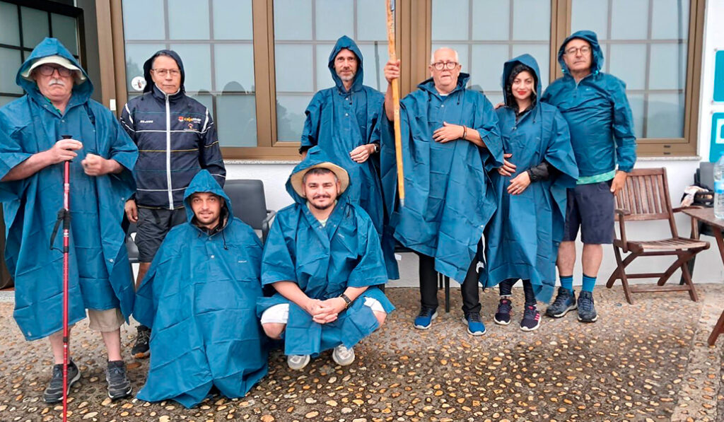 Los internos recorriendo el Camino